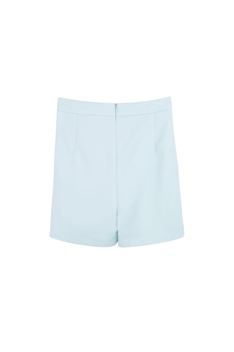 Mini skirt met split - blauw 