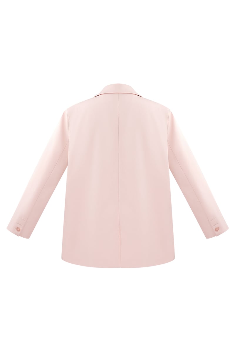 Blazer met twee knopen - roze 