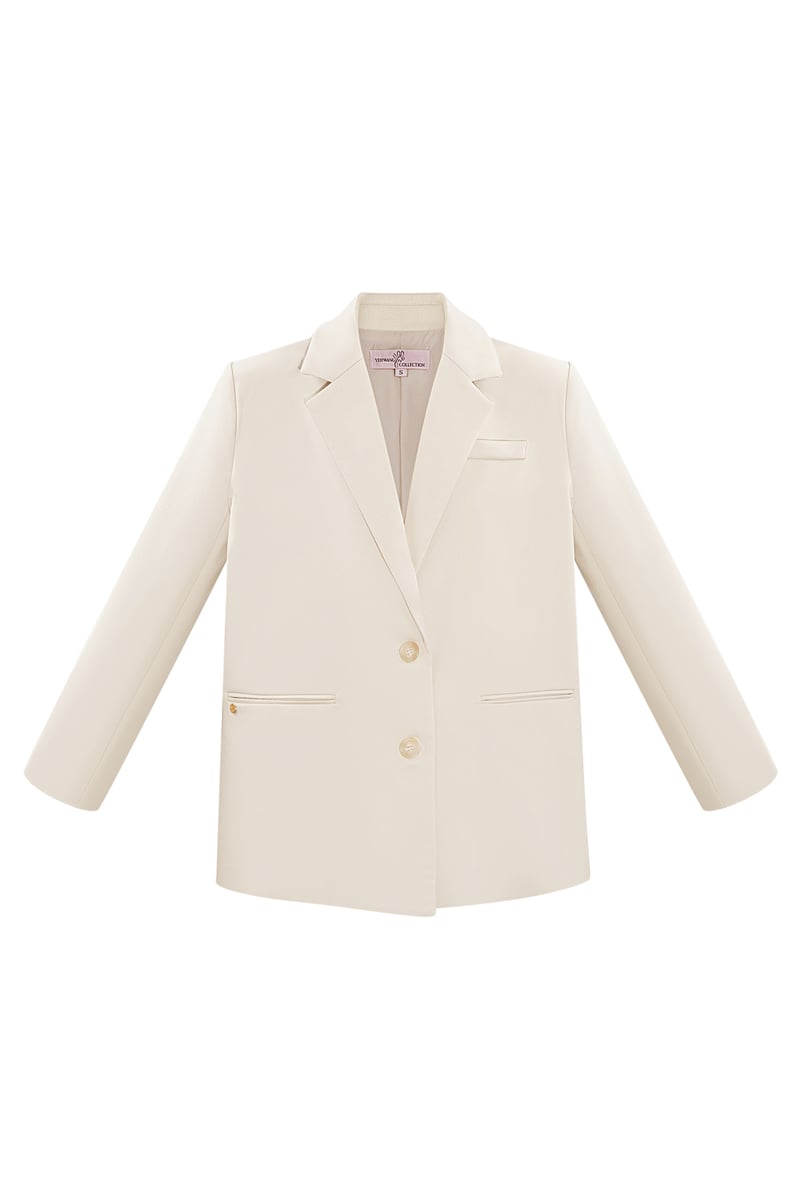 Blazer met twee knopen - roze 