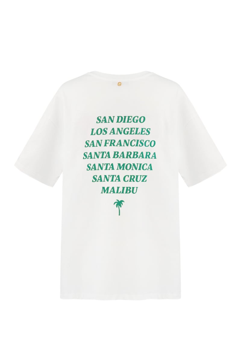 T-shirt california - wit