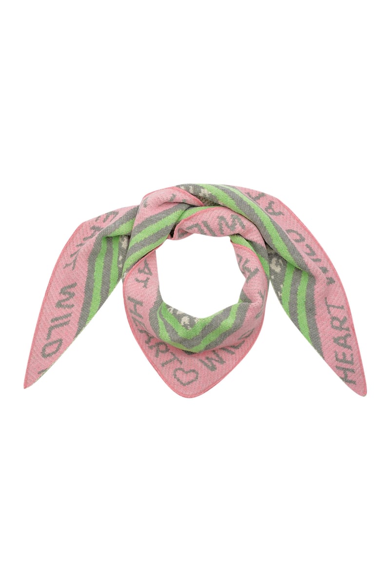 Wintersjaal wild heart - multi