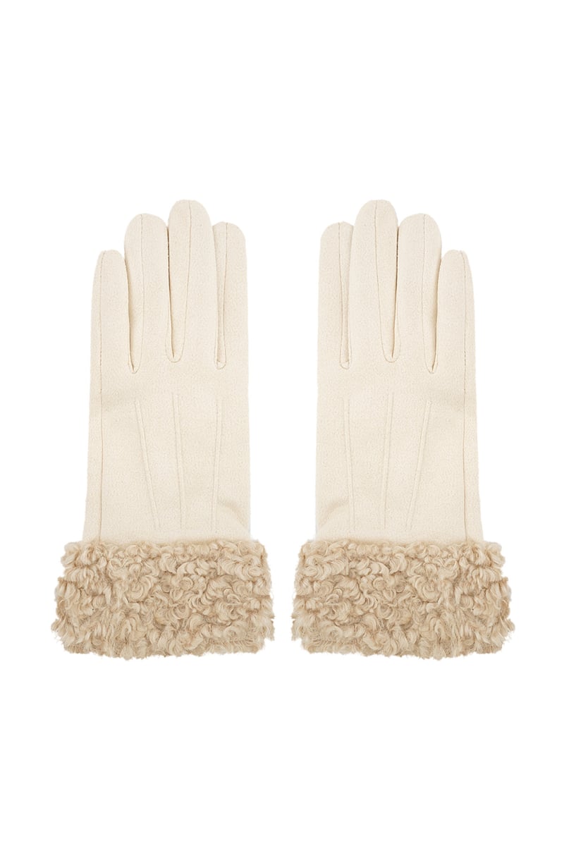 Fuzzy handschoenen - zwart