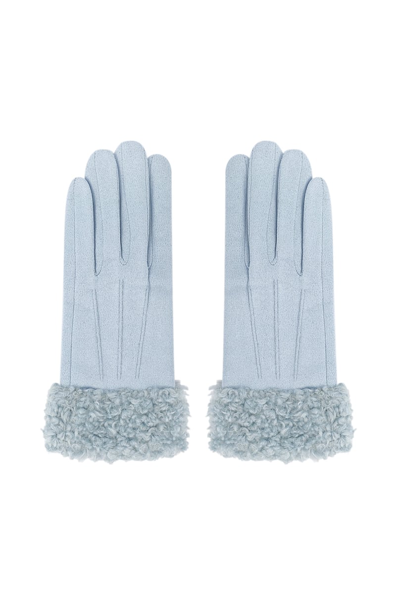 Fuzzy handschoenen - zwart