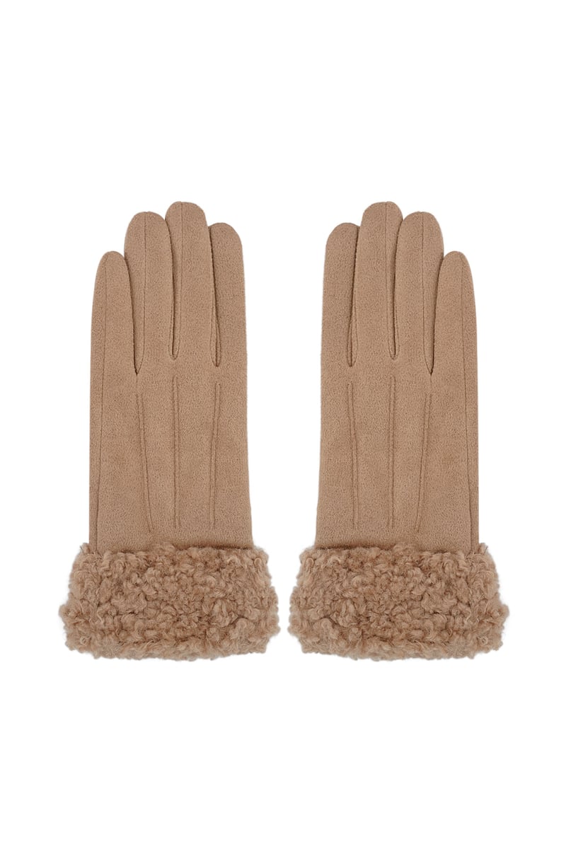 Fuzzy handschoenen - zwart