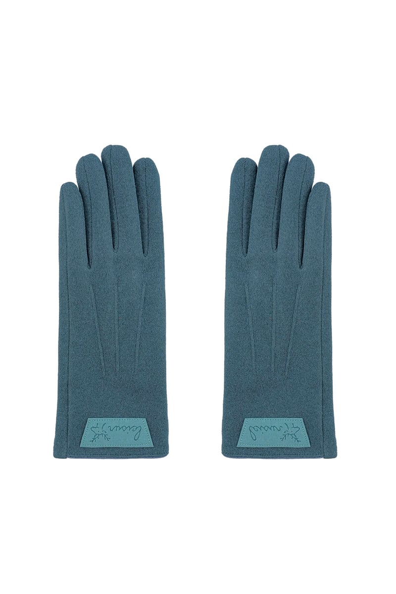 Timeless chique glove - blauw