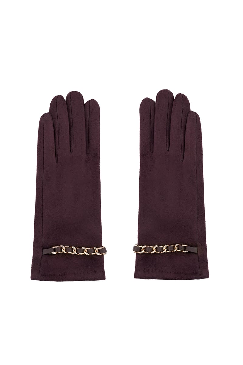 Glamour glove - zwart