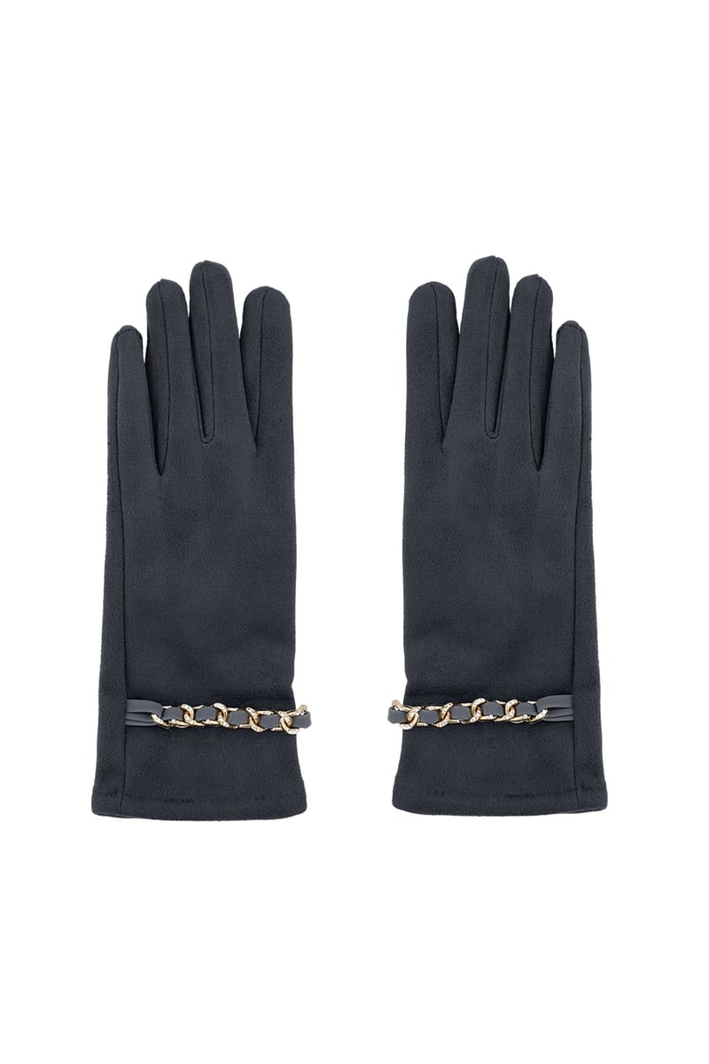 Glamour glove - zwart
