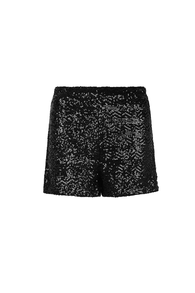 Glitter short - zwart