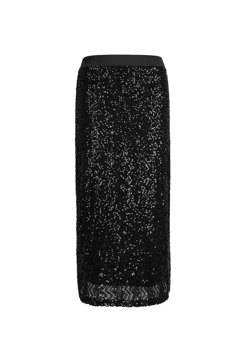 Glitter rok - zwart