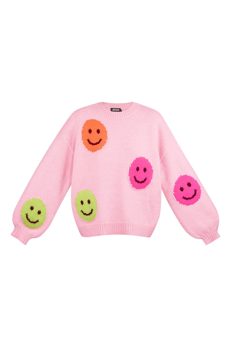 Smiley Knit trui - grijs