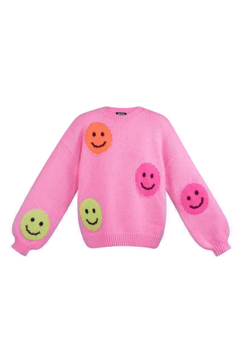 Smiley Knit trui - grijs