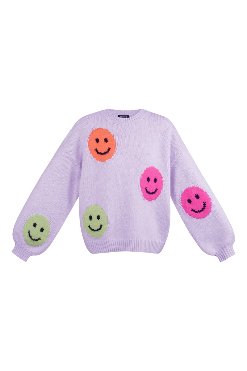 Smiley Knit trui - grijs
