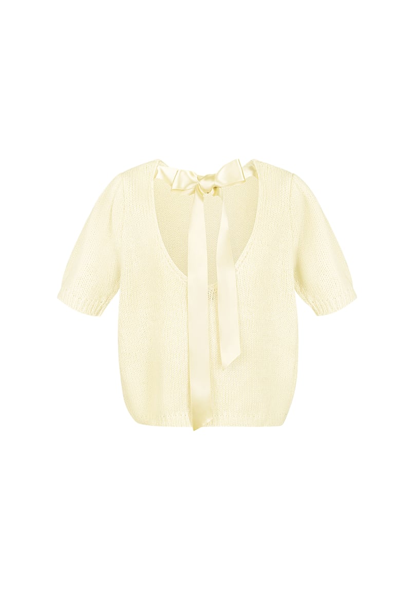 Soft bow shirt - Rood