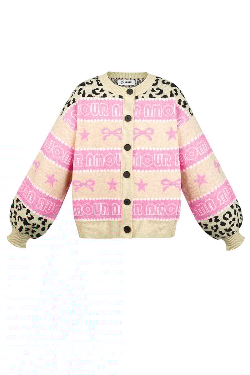 Vest amour baby - Roze