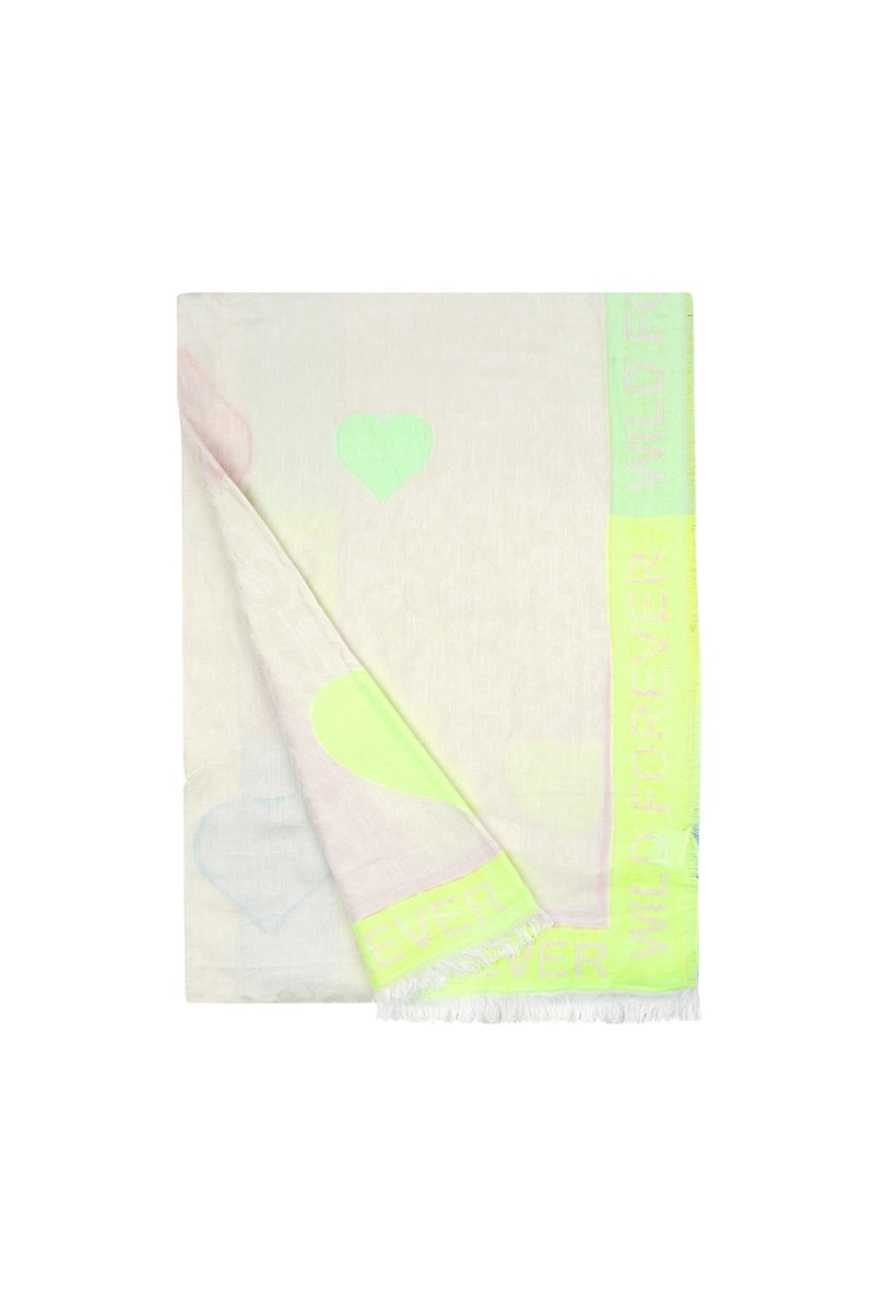 Colorful Print sjaal - multi