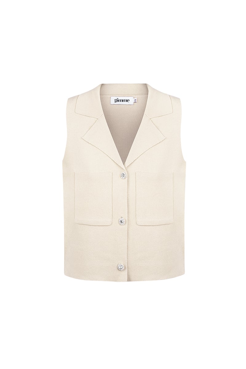 Comfy knitted top - Zwart