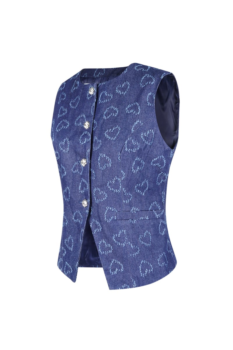 Heartsy korset top - Lichtblauw