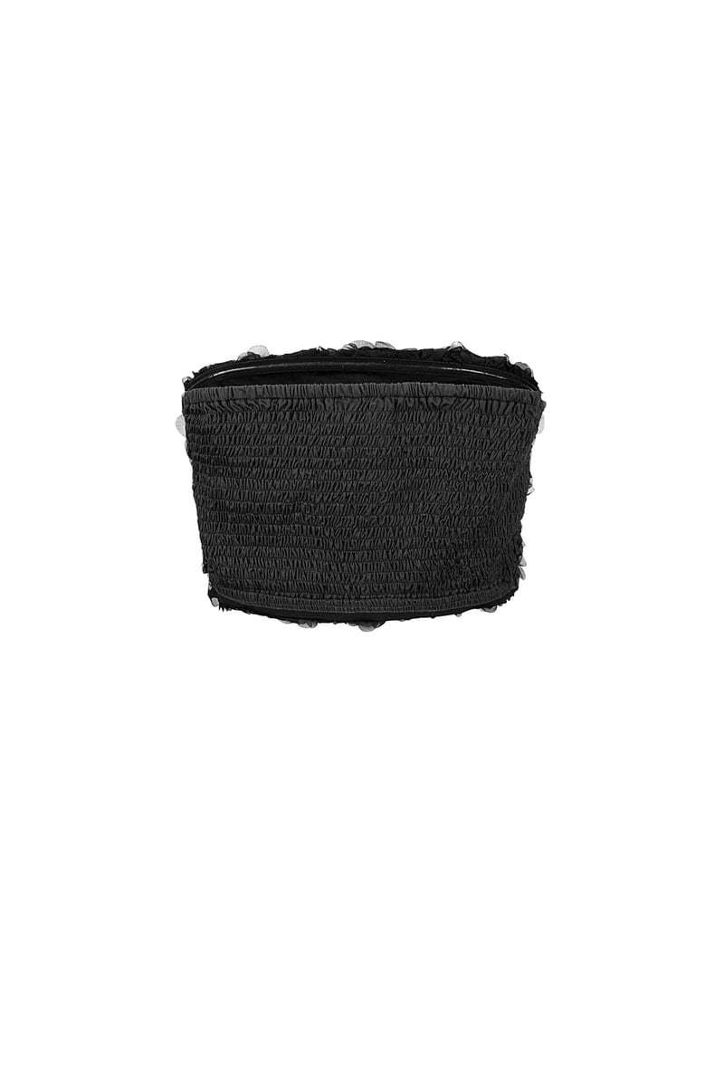 Rozen bandeau top - Zwart