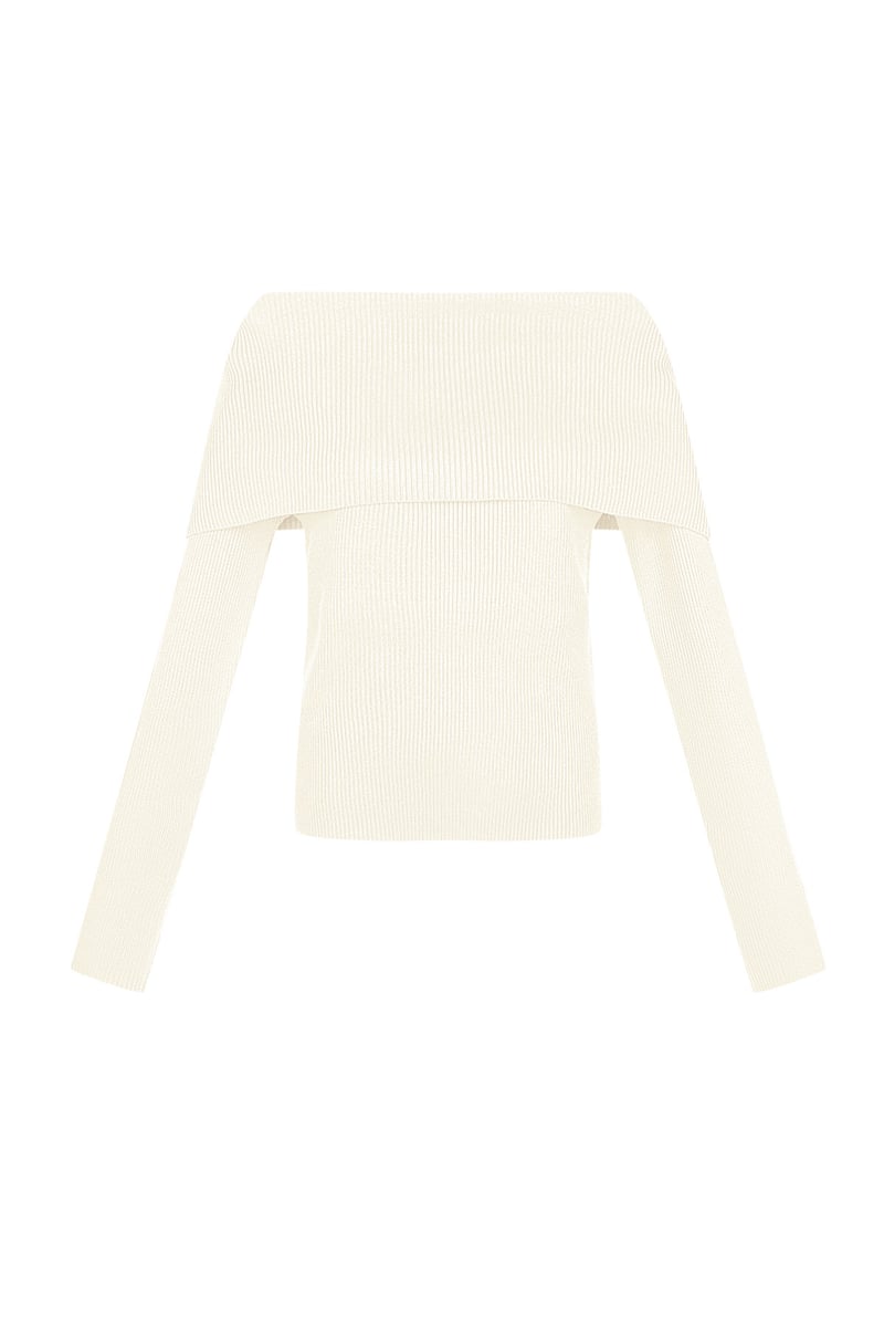 Basic off shoulder top - Burgundy