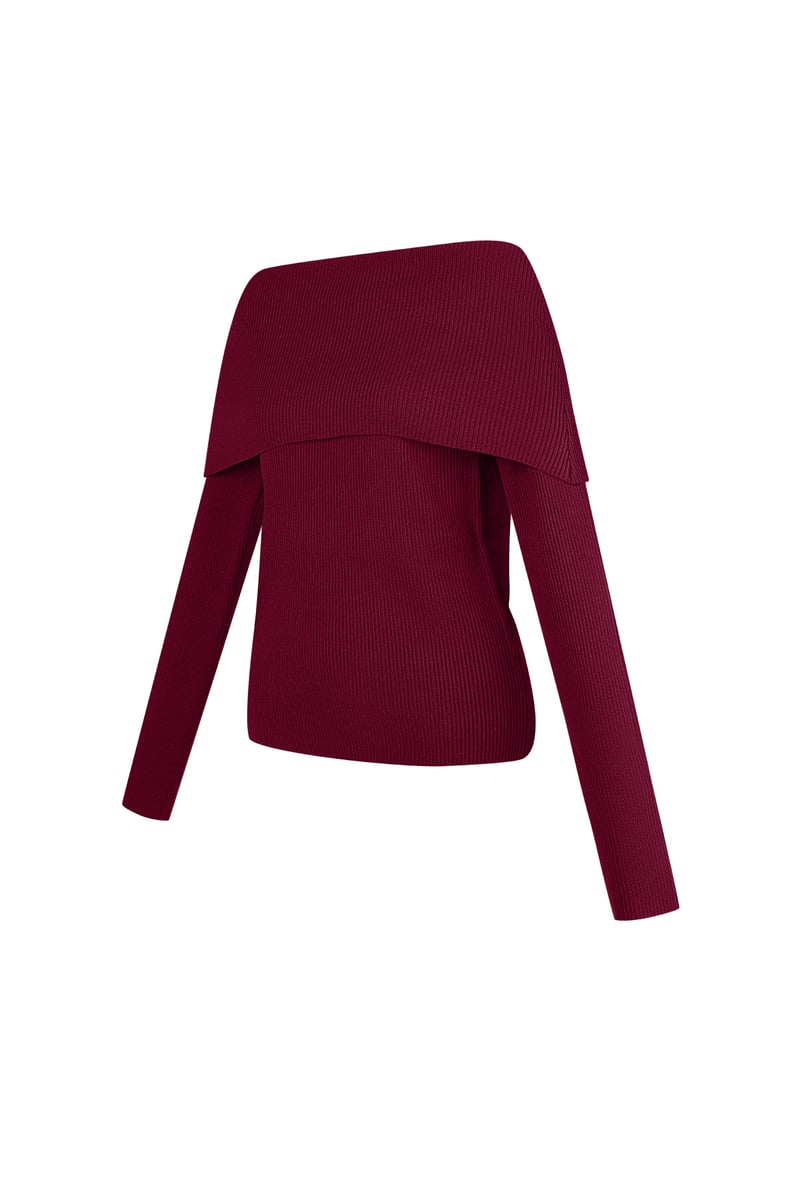 Basic off shoulder top - Burgundy