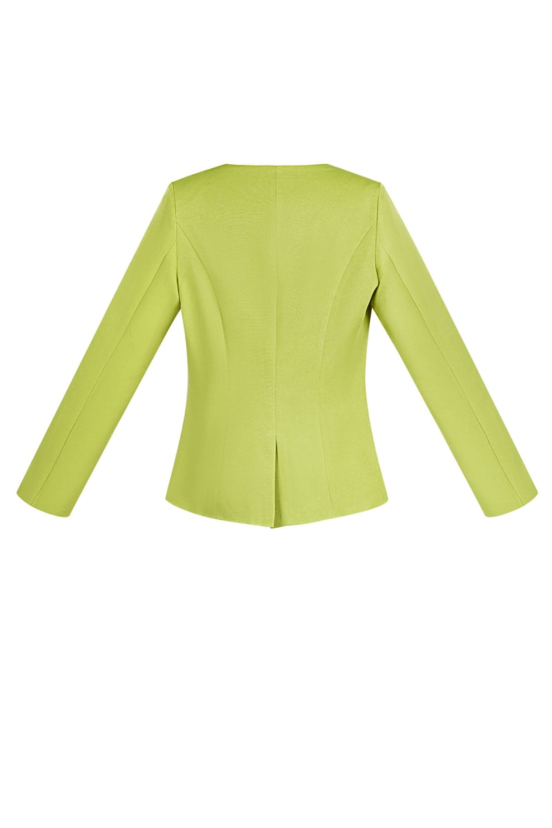 Trendy Blazer Top - lime