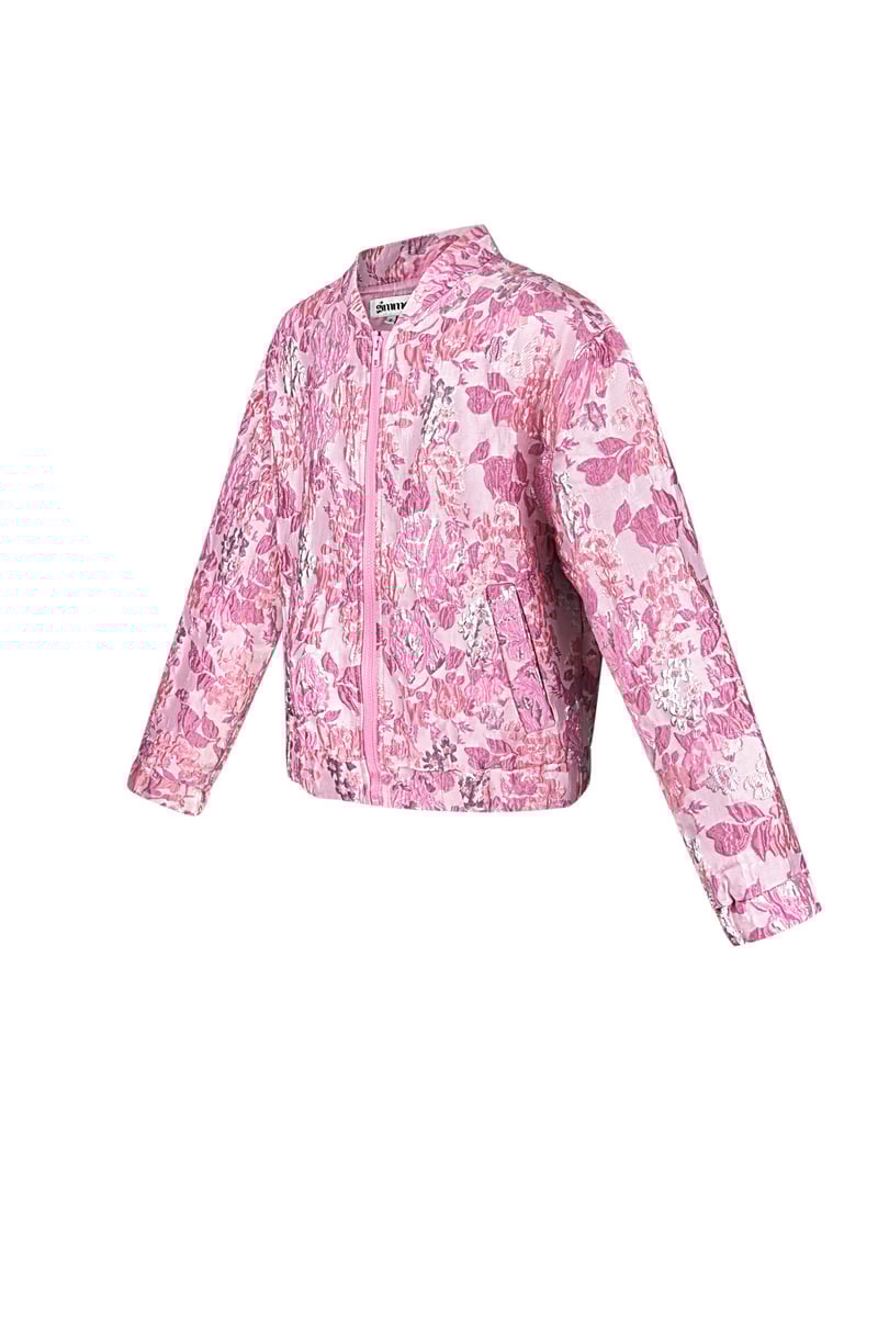 Flower fusion jas - Roze