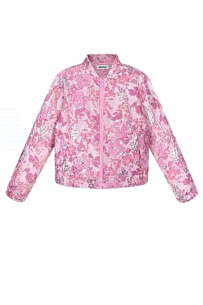 Flower fusion jas - Roze