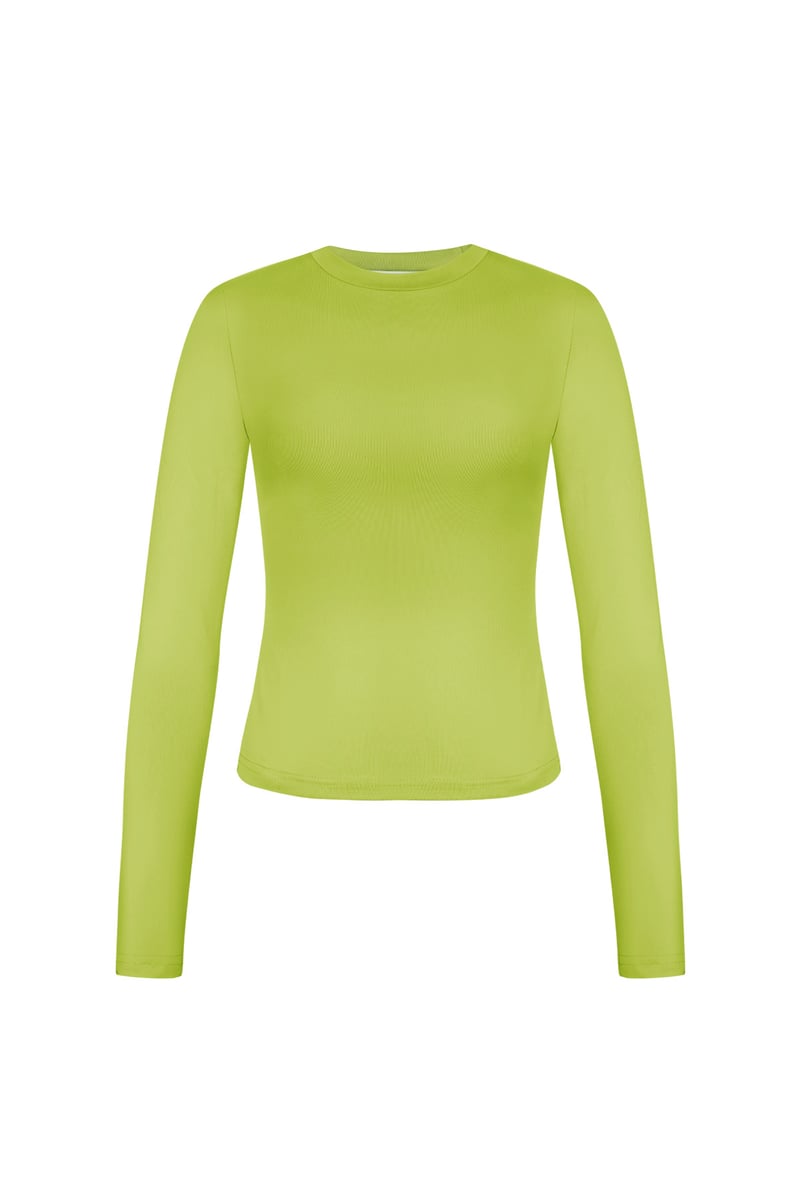 Everyday fit longsleeve hoge hals - Zwart