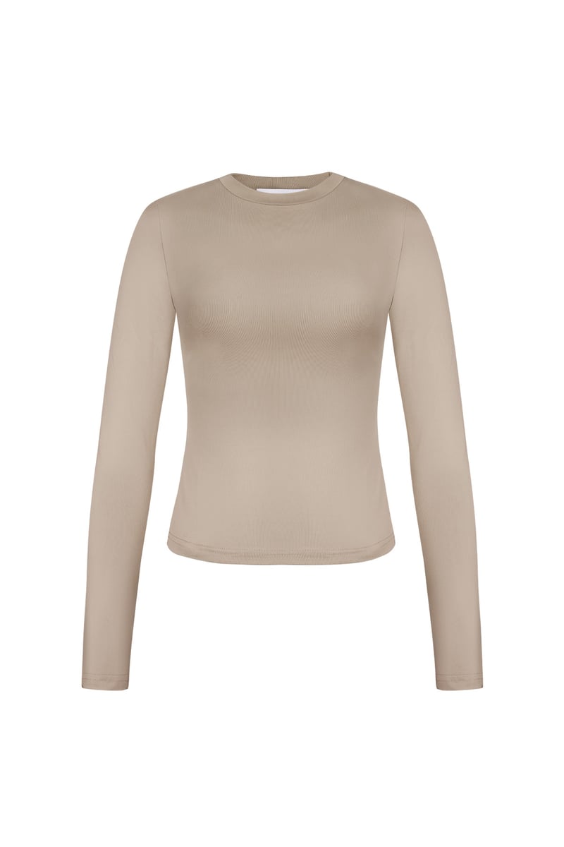 Everyday fit longsleeve hoge hals - Zwart