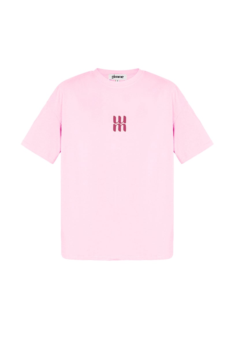 Letter M Top - Pink