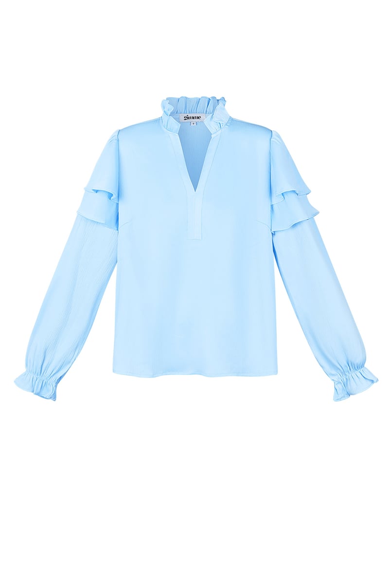 Ruffle blouse - Wit