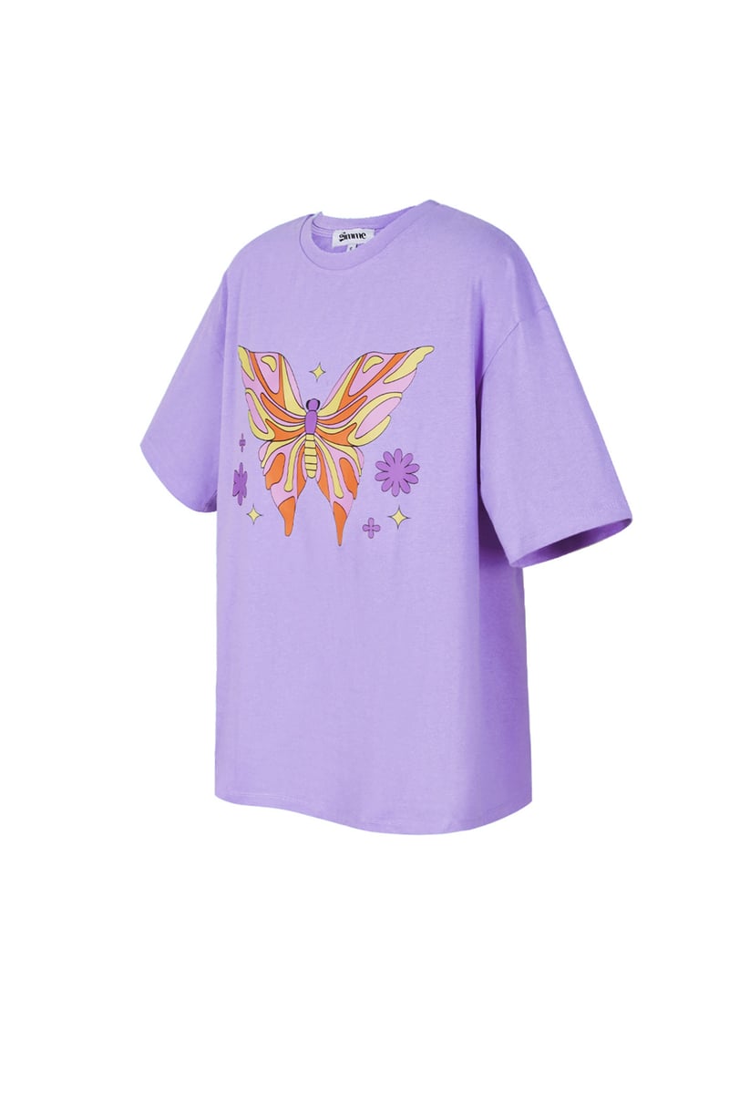 Short sleeve top Vlinder - Purple