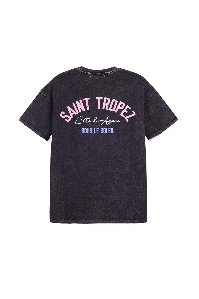 T-shirt saint tropez - Donkergrijs