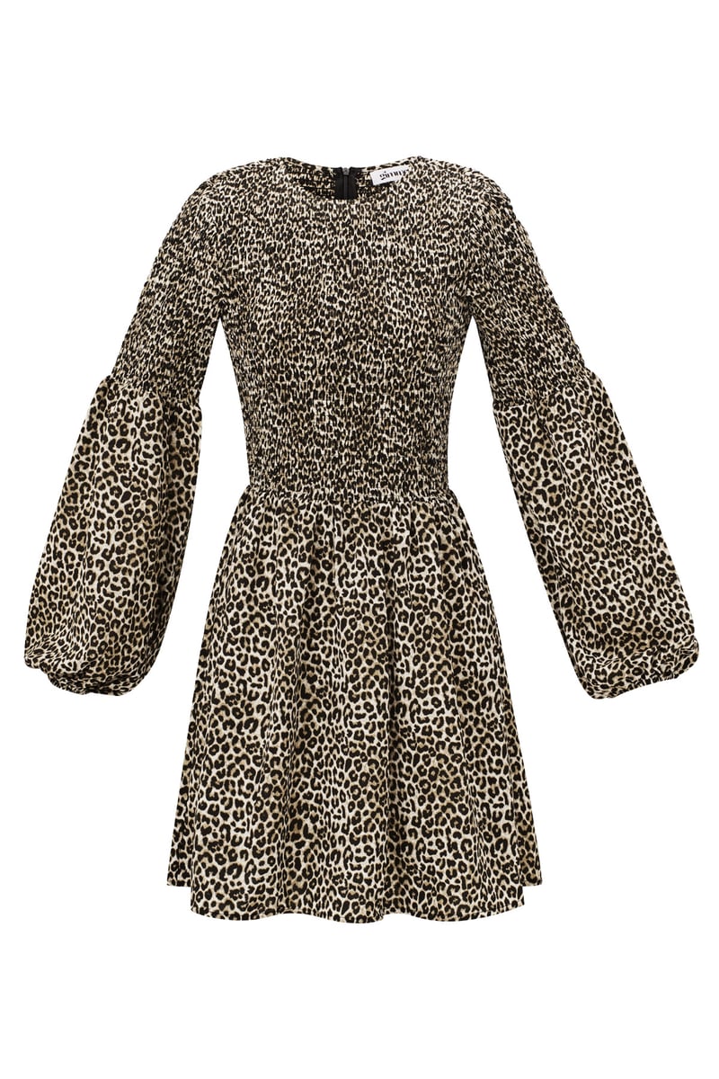 Leopard Mini Jurk - Bruin