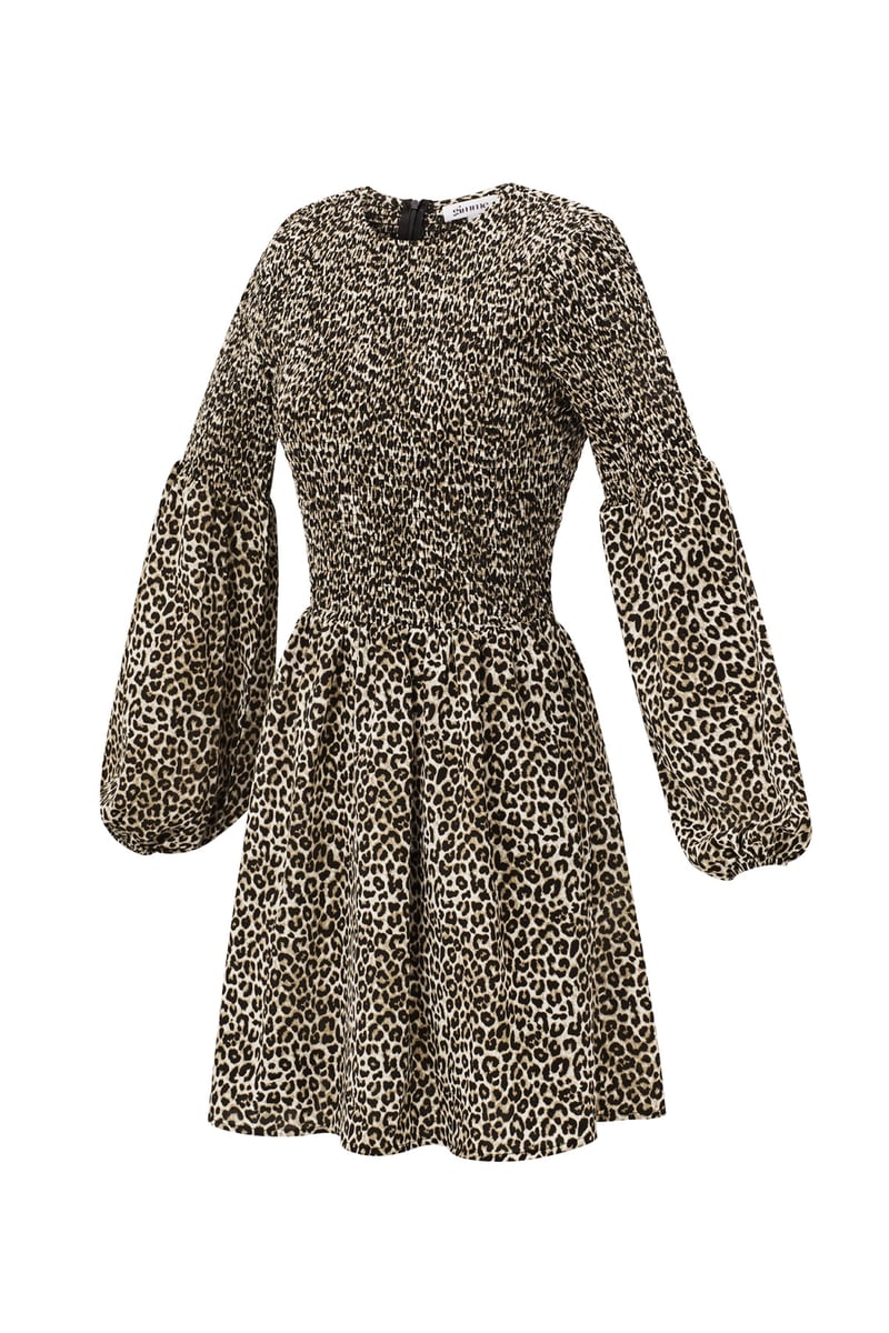 Leopard Mini Jurk - Bruin