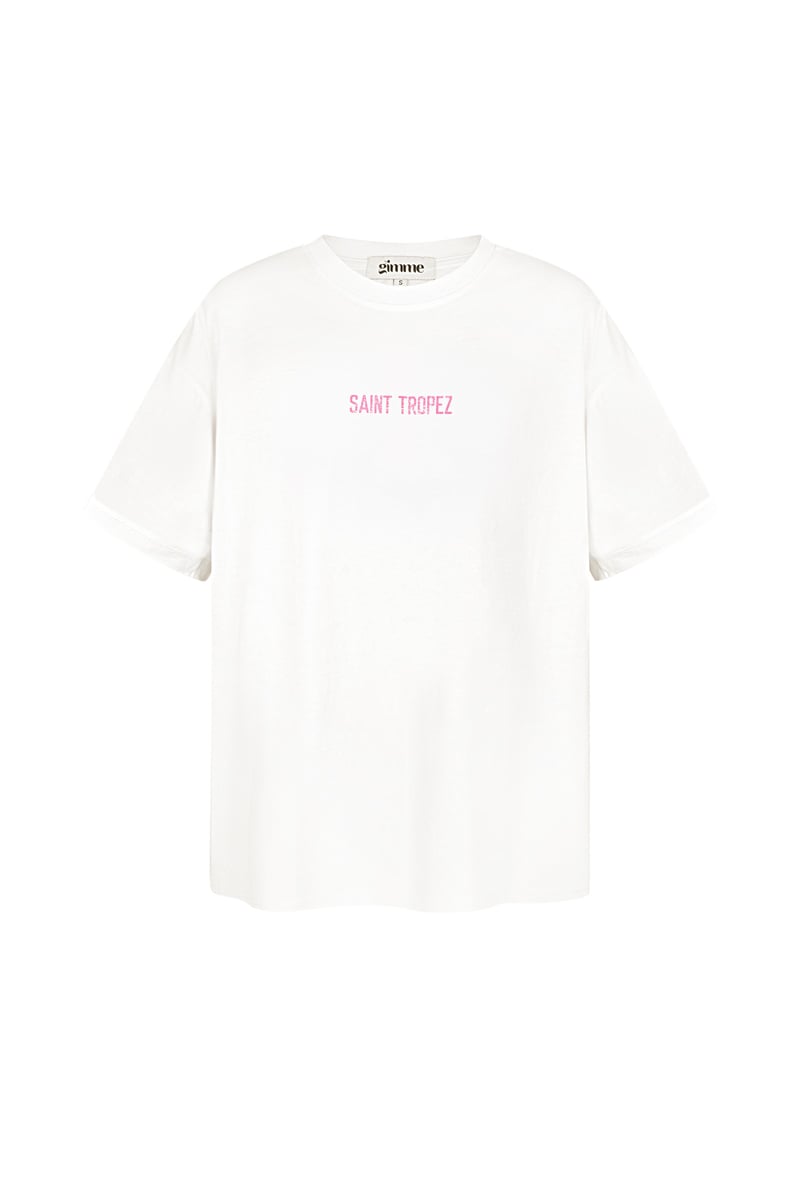 T-shirt saint tropez - Wit