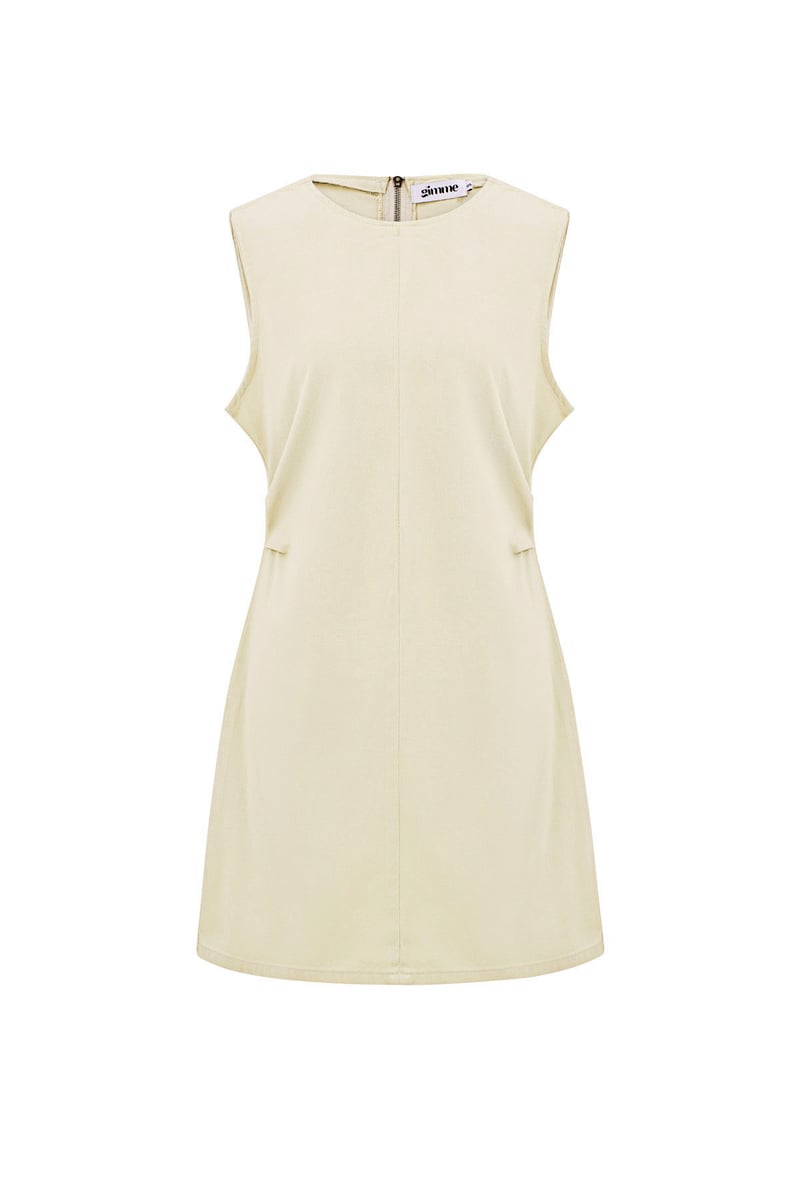 Cute Mini Dress - Gebroken Wit