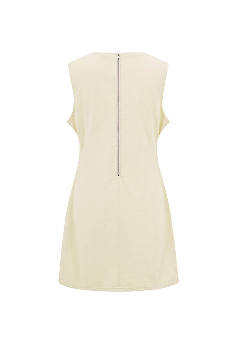 Cute Mini Dress - Gebroken Wit