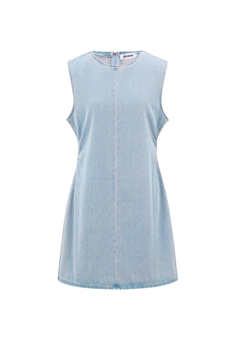 Cute Mini Dress - Gebroken Wit