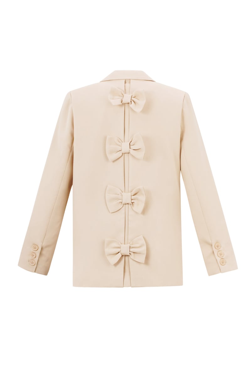 Blazer met strik - Zwart