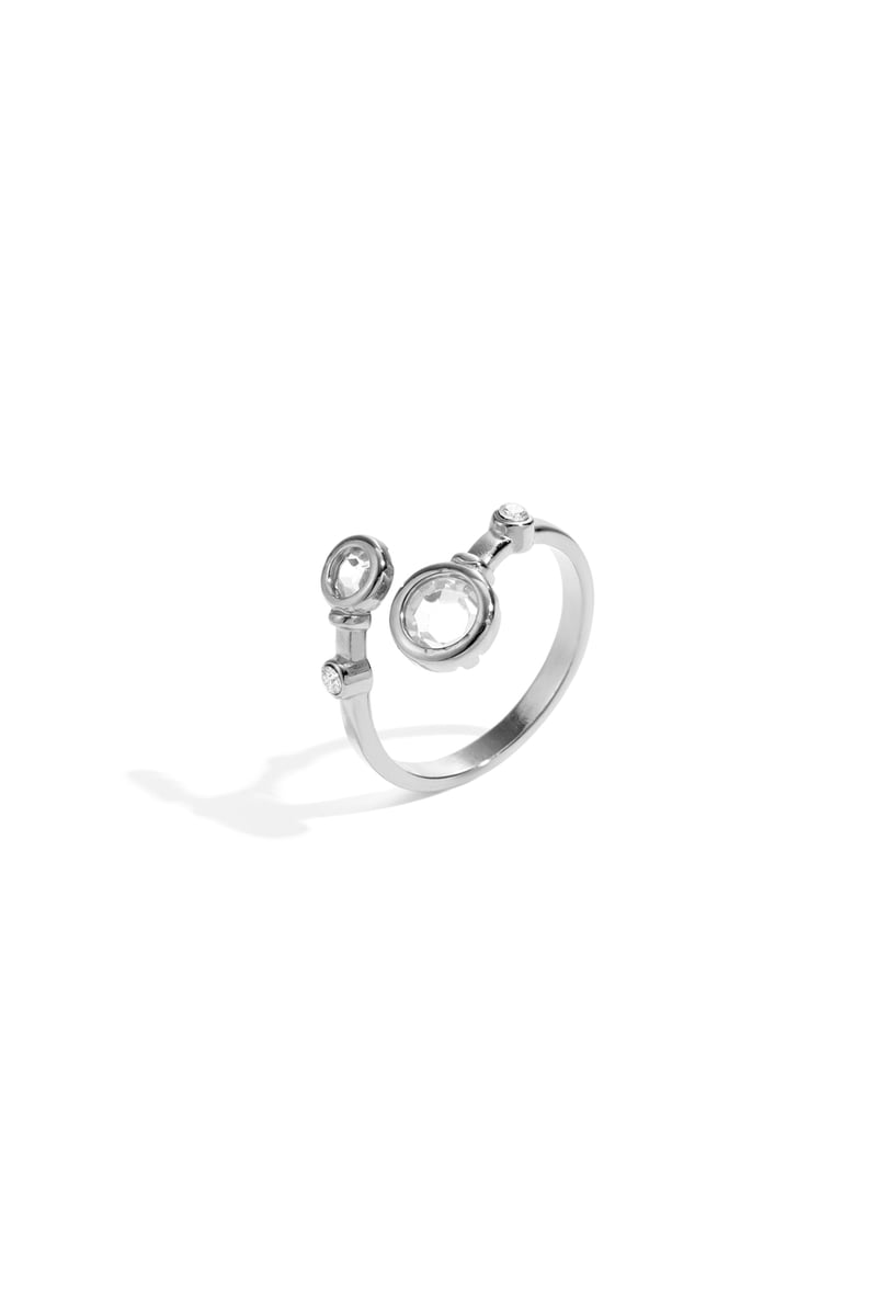 Roestvrijstalen minimalistische ringen cirkel Casual Dagelijks Eenvoudig Serie Dames sieraden