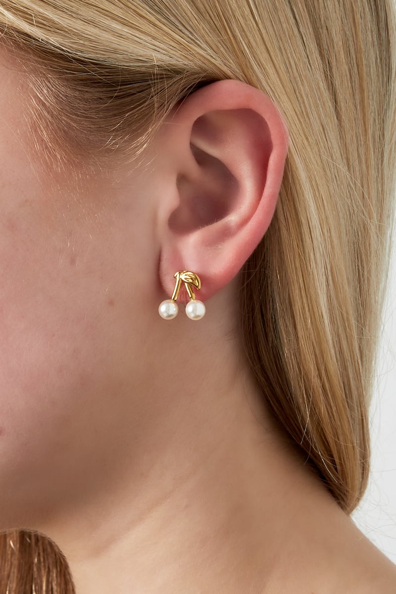 Kersen Clip Oorbellen