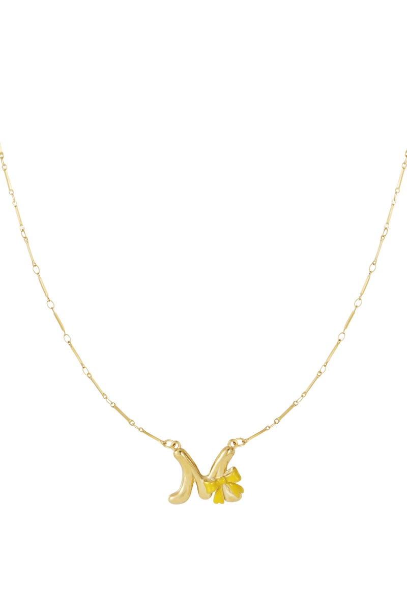 Happy Initials ketting met bedels
