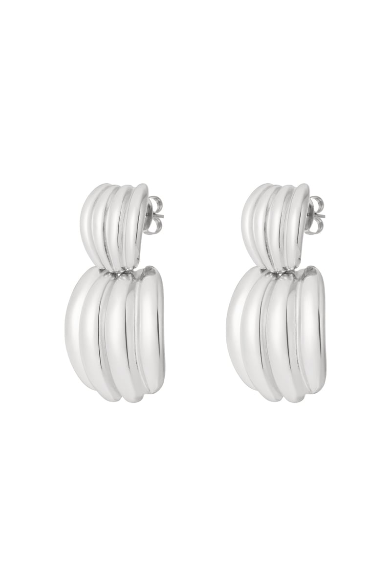 Oorbellen van roestvrij staal, geometrisch, casual, dagelijks, eenvoudig, serie, damessieraden