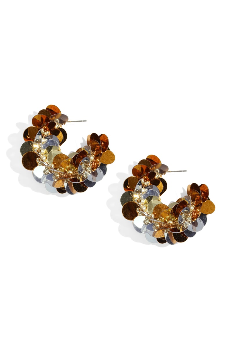 Koperen creolen geometrische casual dagelijkse eenvoudige serie dames sieraden