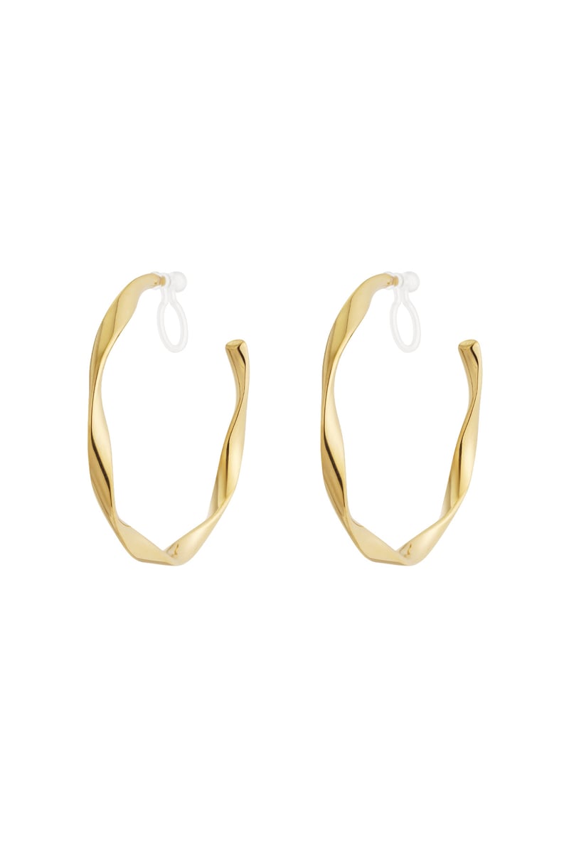 Twist Hoops Clip Oorbellen