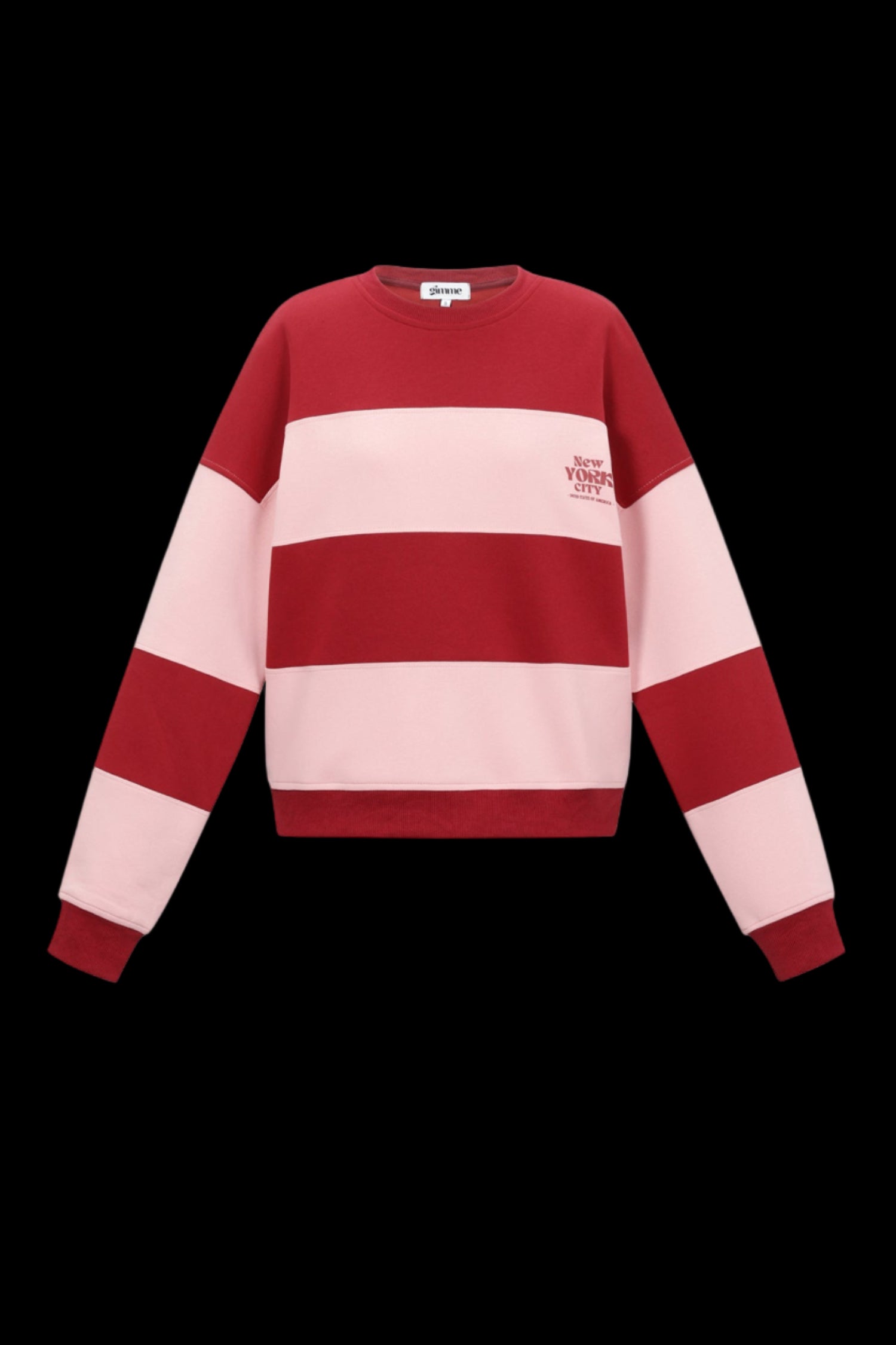 De gestreepte liefdevolle tops