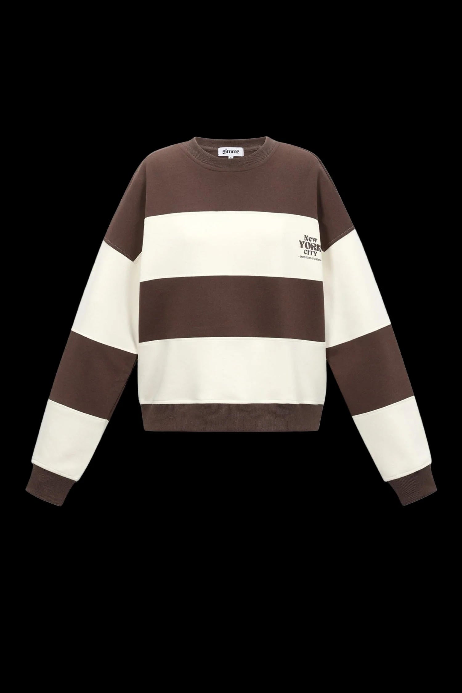 De gestreepte liefdevolle tops