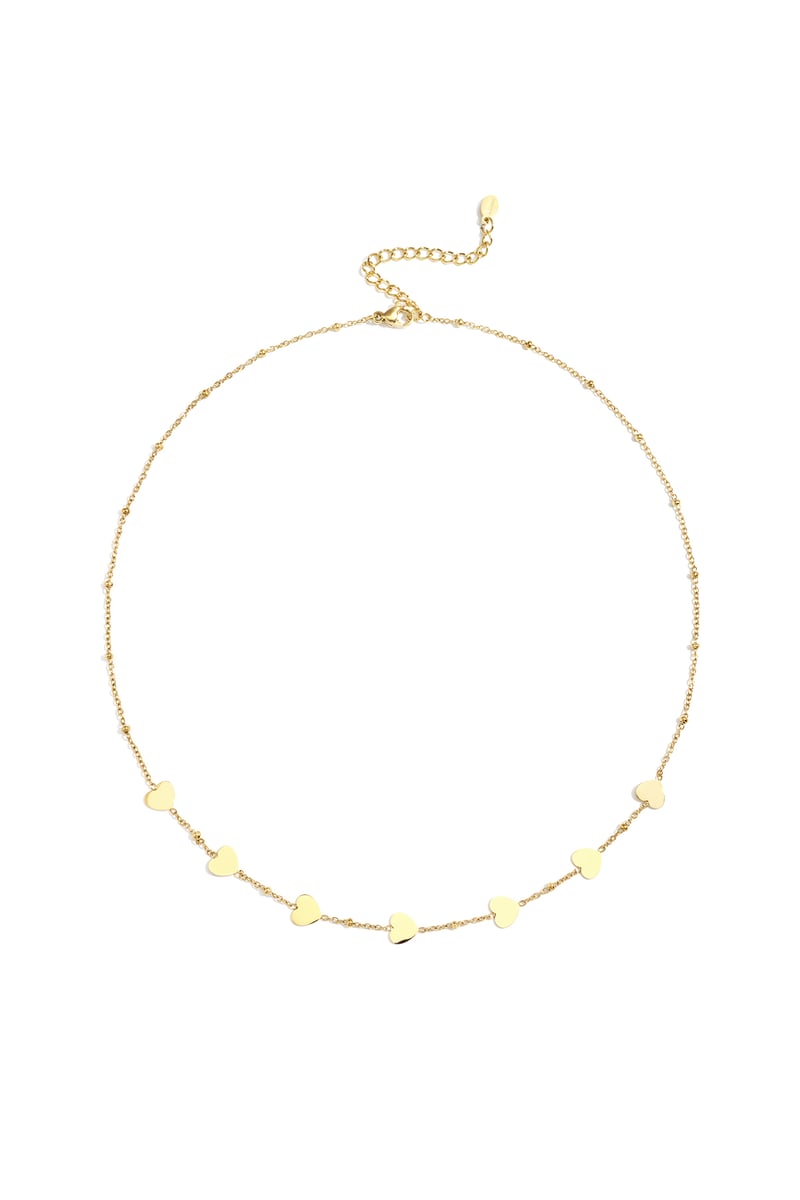 Roestvrijstalen kettingen met hart, casual, dagelijks, eenvoudig, serie, damessieraden