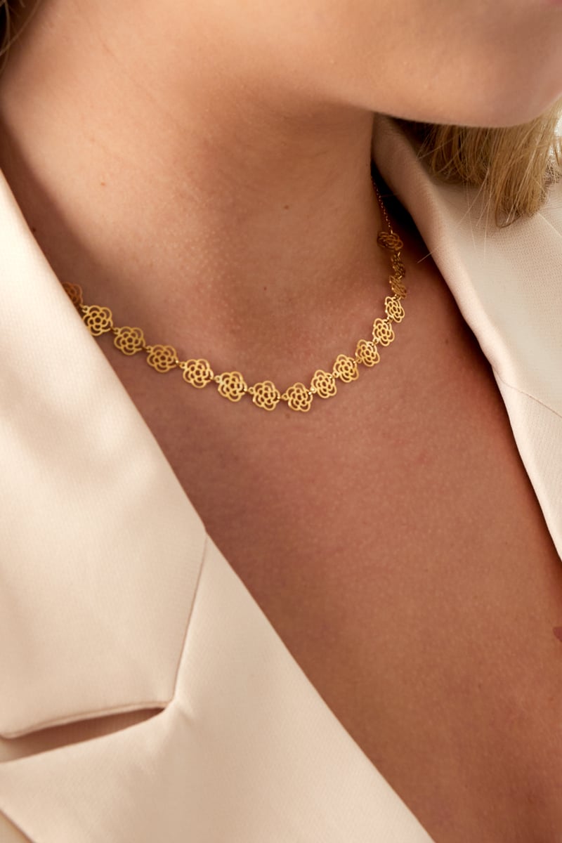 Bloemenliefde ketting